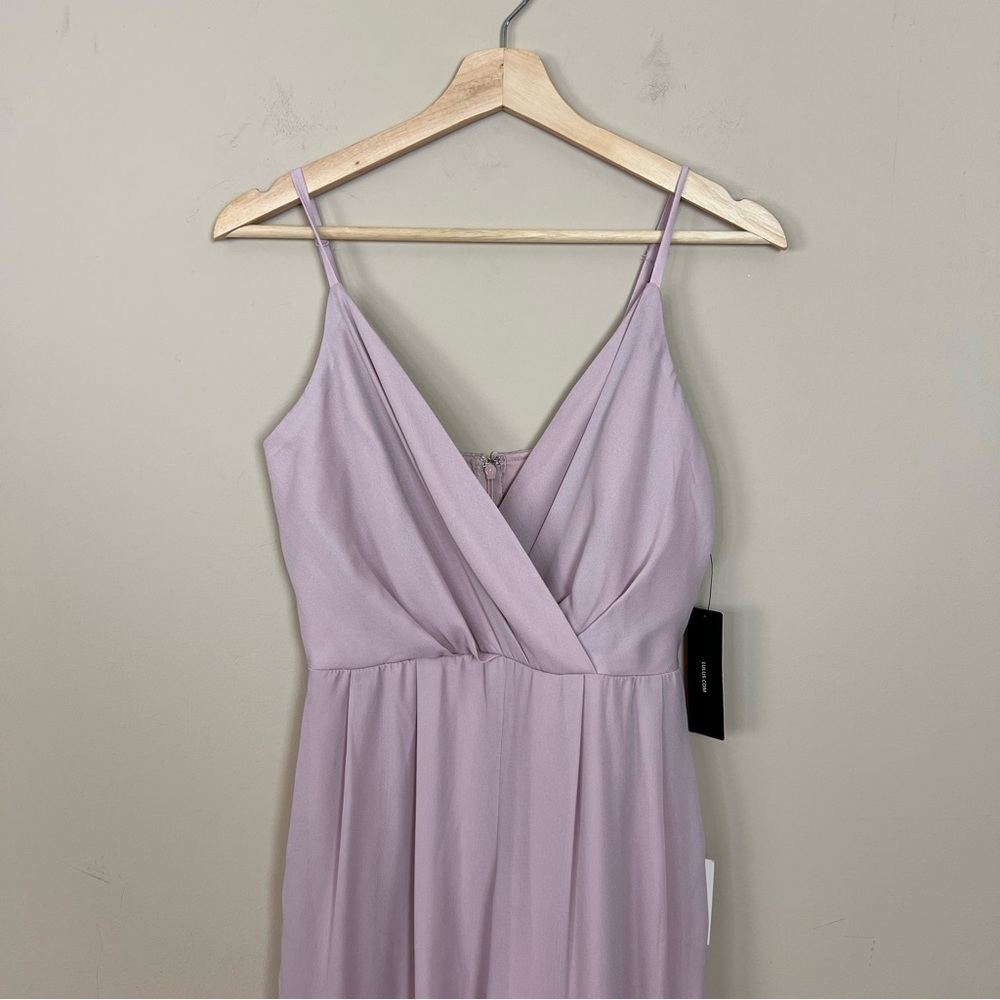 Lulus Call for Me Faux Wrap Jumpsuit in Dusty Lavender - Picture 5 of 12